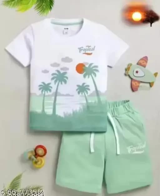 Green coconut Girls Western Clothing Set
